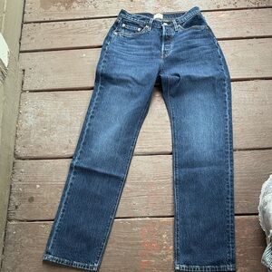 Levi's Dark Blue Straight Leg Women's Jeans